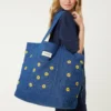 the tote bag dark blue